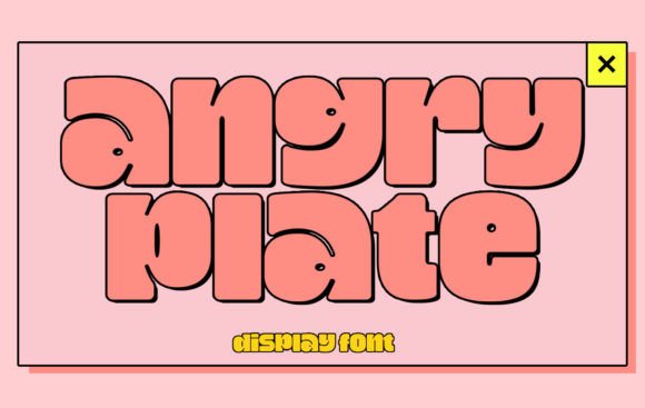 Angry Plate: A Display Font That Elevates Your Brand