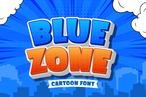 Blue Zone: A Display Font That Makes Your Brand Instantly Memorable
