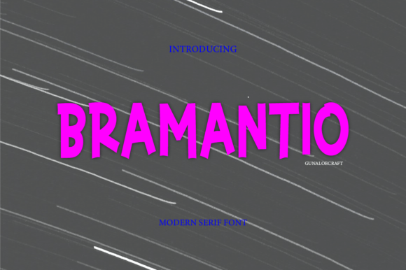 Bramantio: A Display Font with Quiet Confidence