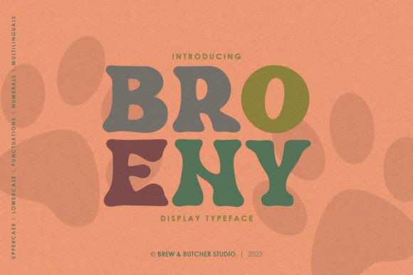Broeny: A Playful Display Font for Modern Digital Brands