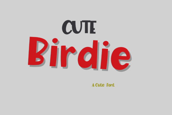 Cute Birdie: A Handwritten Display Font That Feels Like Summer