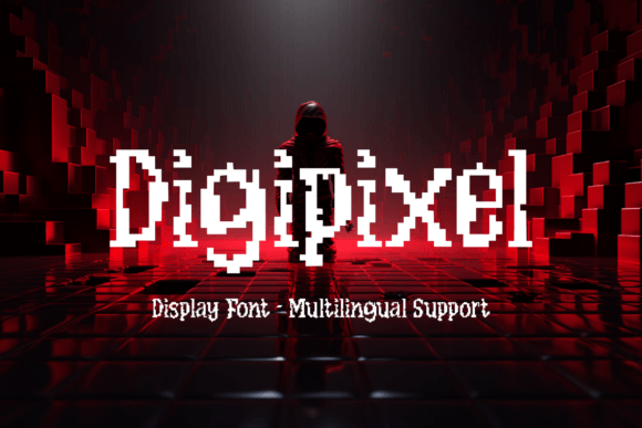 Digipixel: A Bold, Nostalgic Display Font That Demands Attention
