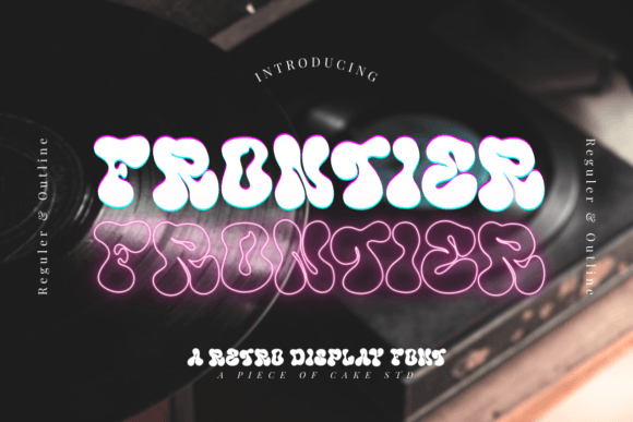 Frontier: A Playful Retro Display Font for Digital Brands