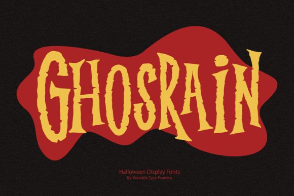Ghosrain: A Spooky Display Font That Stops Scrollers