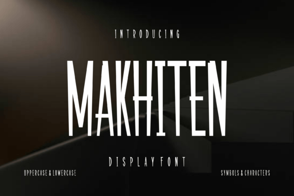 Makhiten: A Display Font That Adds Character Without Compromising Clarity
