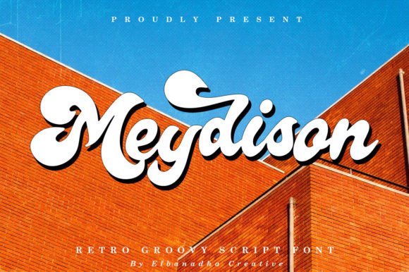Meydison: A Retro-Groovy Display Font for Digital Branding