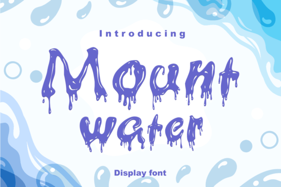 Mount Water: A Display Font for Editorial Elegance