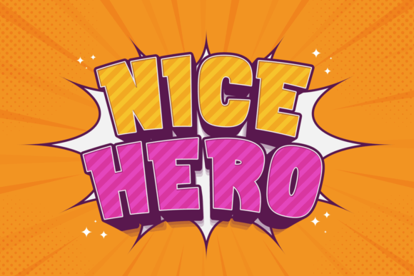 Nice Hero: A Display Font That Makes Your Brand Instantly Memorable