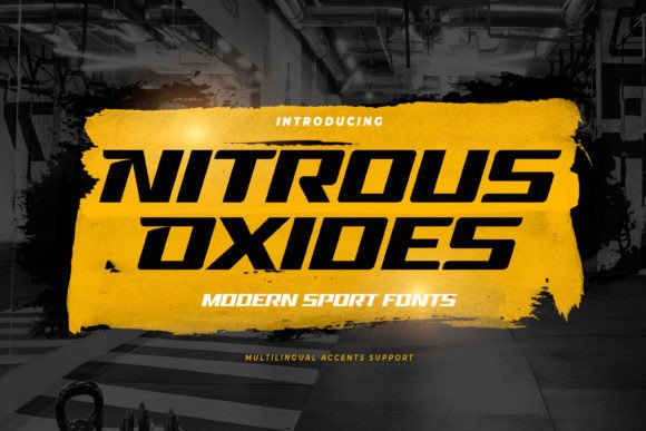 Nitrous Oxides: A Display Font with Textured Confidence