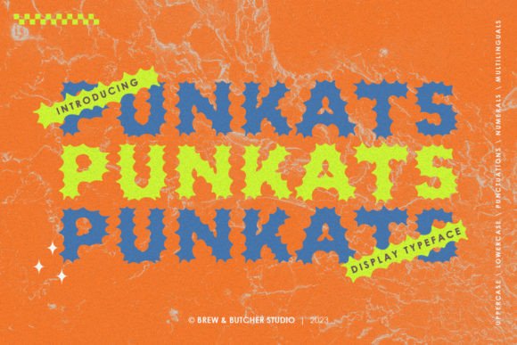 Punkats: A Whimsical Display Font for Playful Digital Branding