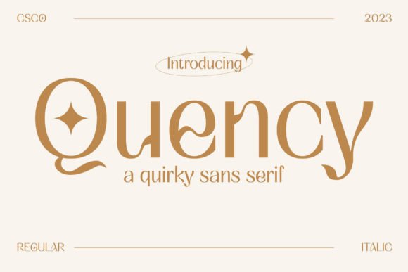 Quency: A Display Font That Earns Its Space