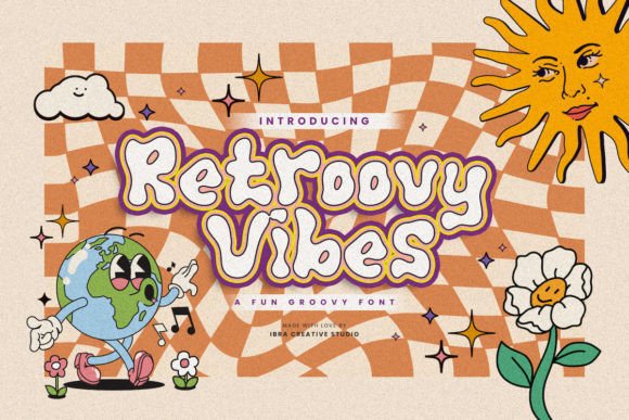 Retroovy Vibes: A Playful Display Font for Authentic Branding