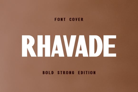 Rhavade: A Bold Display Font That Makes Your Brand Instantly Memorable