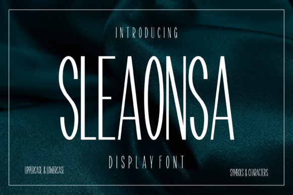 Sleaonsa: A Display Font That Earns Its Space in Real Campaigns