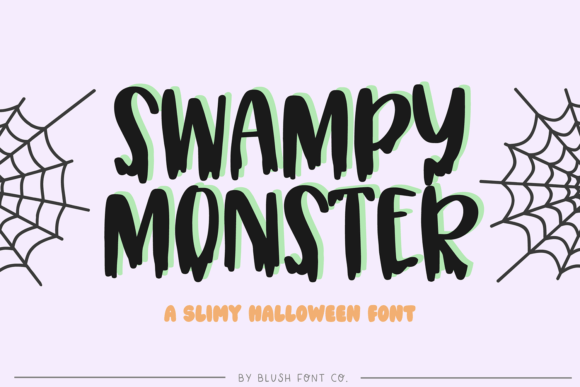 Swampy Monster: A Spooky Display Font for Editorial Halloween Design