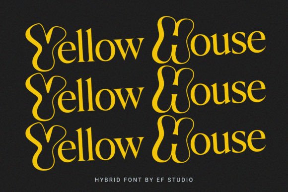 Yellow House: A Display Font That Makes Your Message Pop